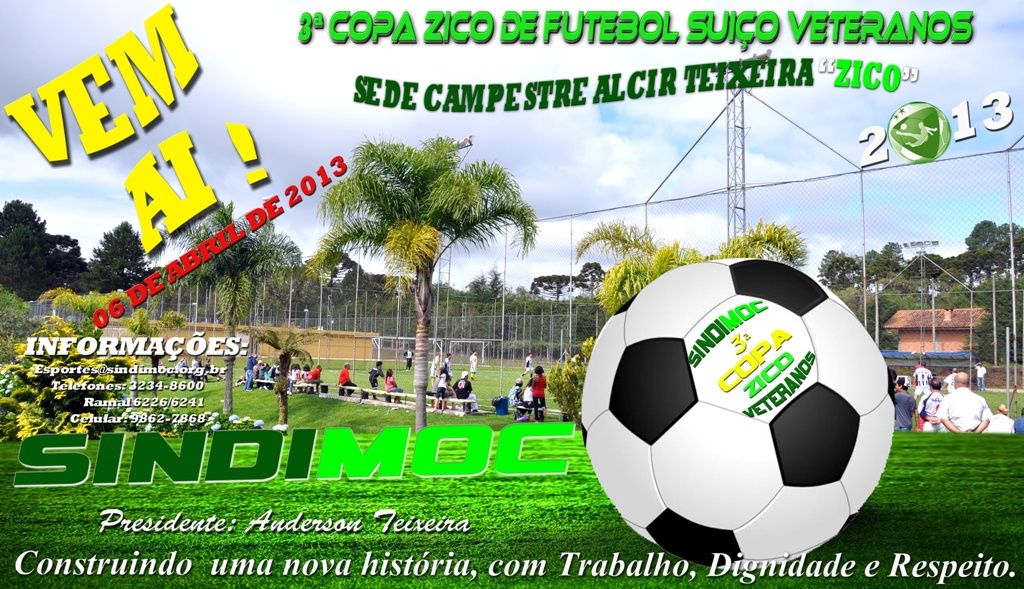 3ª Copa Zico de Futebol Veteranos 2013, tem inicio neste sábado
